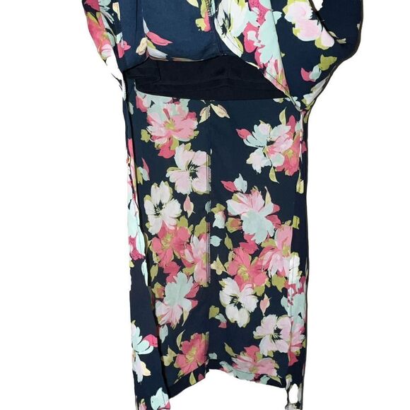 Kut from the Kloth Mindy Floral Maxi Skirt Women's 0P Side Slit Boho Hippie - Picture 4 of 13